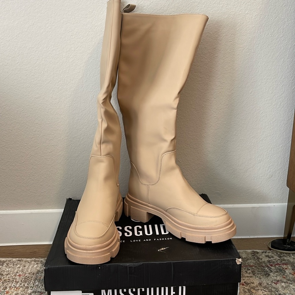 Missguided tan boots